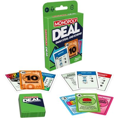 Hasbro Gaming Monopoly Deal Card Game - Family Fun Fast Play Hasbro Gaming Monopoly Deal Card Game - Family Fun Fast Play