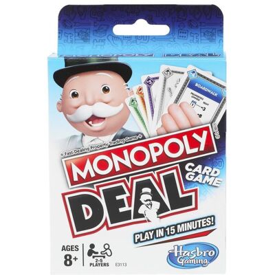 Hasbro Monopoly Deal - Jeu de Cartes pour Familles - Publicité Hasbro Monopoly Deal - Jeu de Cartes pour Familles - Publicité