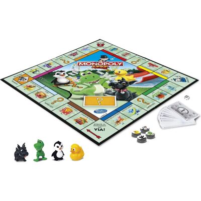 Hasbro Monopoly Junior - Board Game for Kids 5+ - Family Fun Hasbro Monopoly Junior - Board Game for Kids 5+ - Family Fun