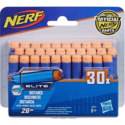 Hasbro Nerf A0351EU62 - Pack de 30 Dards - Accessoires Blaster - Publicité Hasbro Nerf A0351EU62 - Pack de 30 Dards - Accessoires Blaster - Publicité