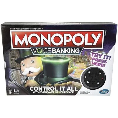 Hasbro Monopoly Elektroniczna Gra Rodzinna z Bankowością Głosową - Kapelusz Mr. Monopoly z Głosem Hasbro Monopoly Elektroniczna Gra Rodzinna z Bankowością Głosową - Kapelusz Mr. Monopoly z Głosem
