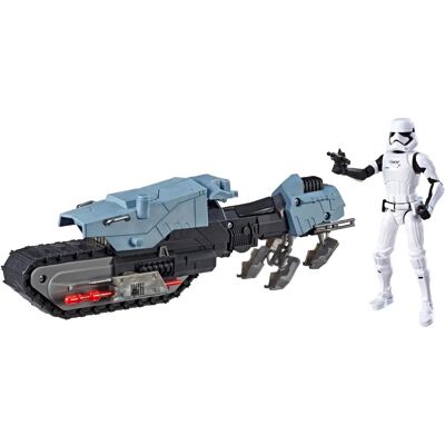 Hasbro Star Wars Galaxy of Adventures Motorista do Primeiro Ordem e Treadspeeder - Conjunto de Figura e Veículo Hasbro Star Wars Galaxy of Adventures Motorista do Primeiro Ordem e Treadspeeder - Conjunto de Figura e Veículo
