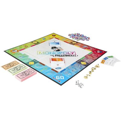 Hasbro Gaming Monopoly für Millennials - Brettspiel - Wirtschaftssimulation Hasbro Gaming Monopoly für Millennials - Brettspiel - Wirtschaftssimulation
