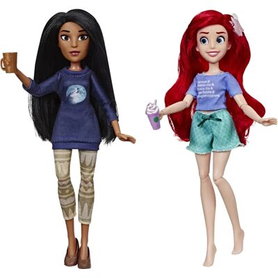 Poupées Disney Princesses Ariel et Pocahontas - Publicité Poupées Disney Princesses Ariel et Pocahontas - Publicité