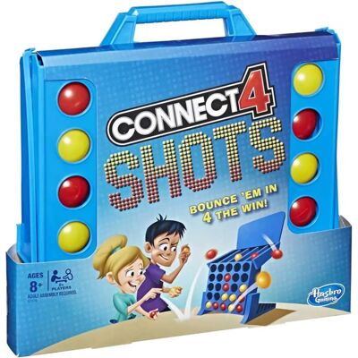 Jogo Connect 4 Shots da Hasbro Gaming - Conecte 4 com Bolas que Rebate Jogo Connect 4 Shots da Hasbro Gaming - Conecte 4 com Bolas que Rebate