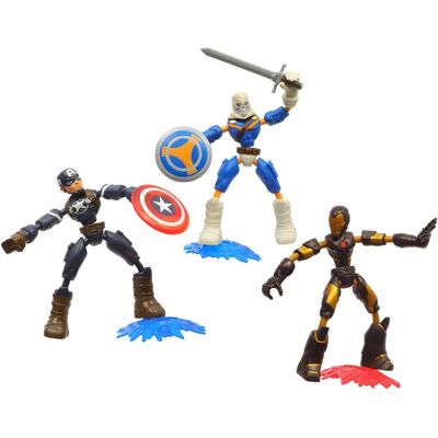 Figurines d'Action Flexibles Avengers - Ensemble de Super-héros Marvel - Publicité Figurines d'Action Flexibles Avengers - Ensemble de Super-héros Marvel - Publicité