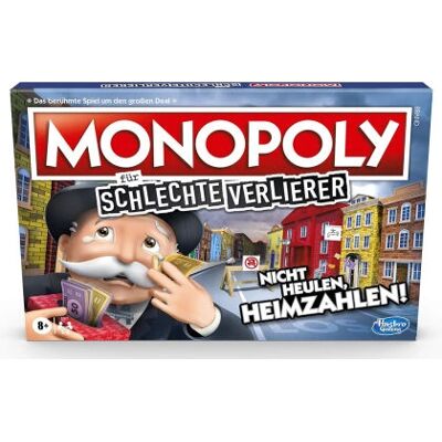 Hasbro Monopoly - Umgekehrte Regeln für Schlechte Verlierer - Mehrfarbig Brettspiel Hasbro Monopoly - Umgekehrte Regeln für Schlechte Verlierer - Mehrfarbig Brettspiel