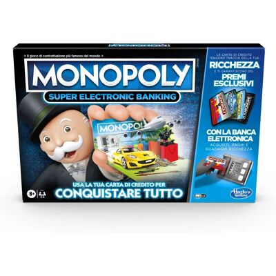 Hasbro Monopoly Super Electronic Banking - Elektroniczna gra planszowa Hasbro Monopoly Super Electronic Banking - Elektroniczna gra planszowa