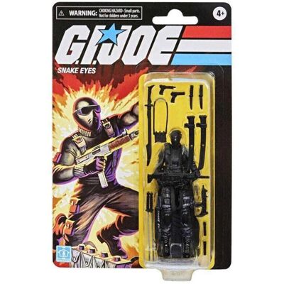 Figurine d'Action Snake Eyes G.I. Joe - Collection Rétro - 4+ - Publicité Figurine d'Action Snake Eyes G.I. Joe - Collection Rétro - 4+ - Publicité