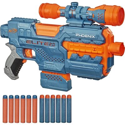 Nerf Elite 2.0 Phoenix CS-6 - Pistola Giocattolo Nerf Elite 2.0 Phoenix CS-6 - Pistola Giocattolo