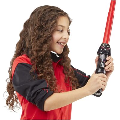Hasbro Darth Vader Laska Laser - Rozszerzalna czerwona laska laserowa - Laska laserowa Hasbro Darth Vader Laska Laser - Rozszerzalna czerwona laska laserowa - Laska laserowa