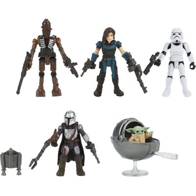 Ensemble de Figurines Star Wars Mandalorian 2,5 Pouces - Jouet Ensemble de Figurines Star Wars Mandalorian 2,5 Pouces - Jouet