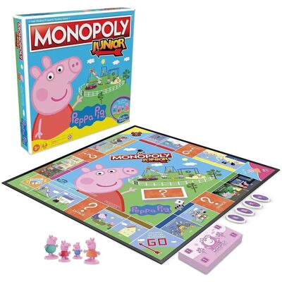 Hasbro Peppa Pig Monopoly Junior - Gioco da tavolo per bambini Hasbro Peppa Pig Monopoly Junior - Gioco da tavolo per bambini