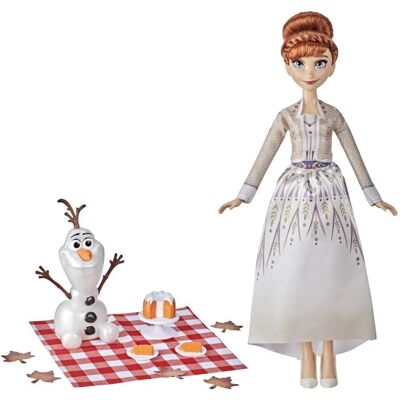 Disney Frozen Anna Olaf Pique-nique d'Automne - Poupée et Accessoires - Publicité Disney Frozen Anna Olaf Pique-nique d'Automne - Poupée et Accessoires - Publicité
