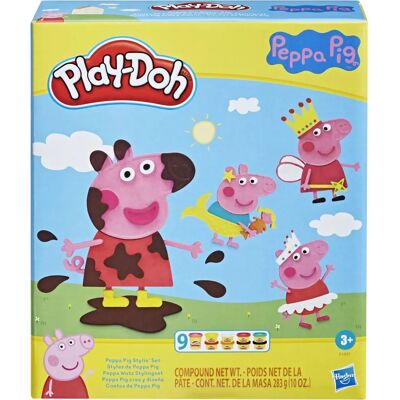 Play-Doh Peppa Pig Bastelset - 9 Farben, Zubehör - Für Kinder ab 3 Play-Doh Peppa Pig Bastelset - 9 Farben, Zubehör - Für Kinder ab 3