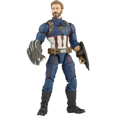 Figurine d'action Captain America Marvel - 15cm, Multicolore, Avec accessoires - Publicité Figurine d'action Captain America Marvel - 15cm, Multicolore, Avec accessoires - Publicité