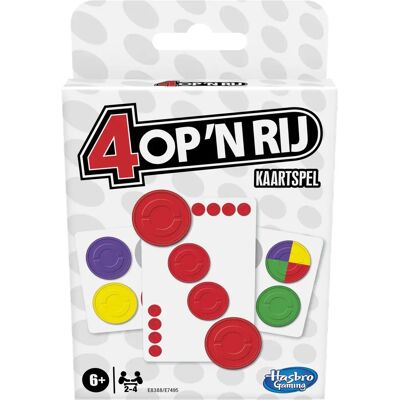 Hasbro Gaming E8388NS0 Vier op een Rij Kaartspel - Strategie Hasbro Gaming E8388NS0 Vier op een Rij Kaartspel - Strategie