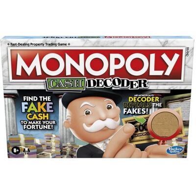 Hasbro Monopoly Crooked Cash Decoder Board Game - Board Game Hasbro Monopoly Crooked Cash Decoder Board Game - Board Game