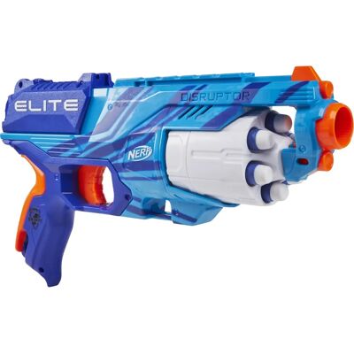 Nerf Elite Disruptor - Fusil, Barillet Rotatif, Tir à Pompe, 6 Fléchettes Nerf Elite Disruptor - Fusil, Barillet Rotatif, Tir à Pompe, 6 Fléchettes