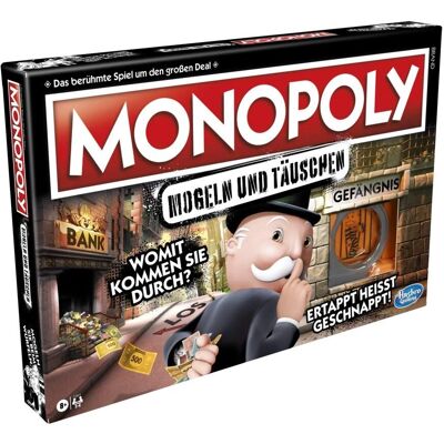 Hasbro Monopoly Mogeln & Täuschen - Brädspel för 2-6 Spelare Hasbro Monopoly Mogeln & Täuschen - Brädspel för 2-6 Spelare