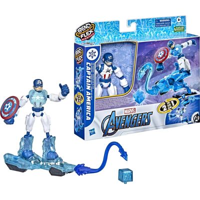 Hasbro Marvel Avengers Missions Ice de Captain America - Figurine d'Action Hasbro Marvel Avengers Missions Ice de Captain America - Figurine d'Action
