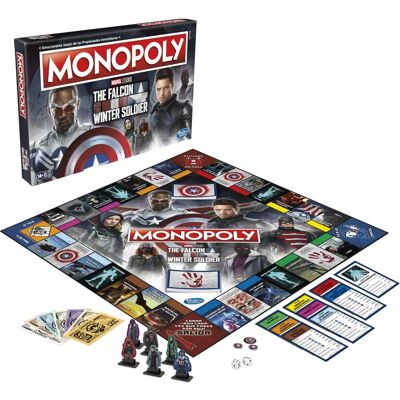 Hasbro Marvel Falcon Winter Soldier Monopoly - Board Game Hasbro Marvel Falcon Winter Soldier Monopoly - Board Game