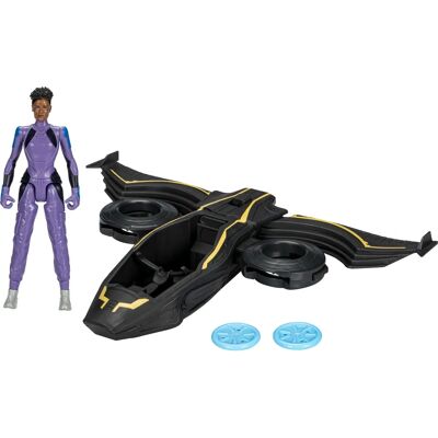 Marvel Black Panther Vibranium Blast Sunbird - Voertuig & Actiefiguur Marvel Black Panther Vibranium Blast Sunbird - Voertuig & Actiefiguur