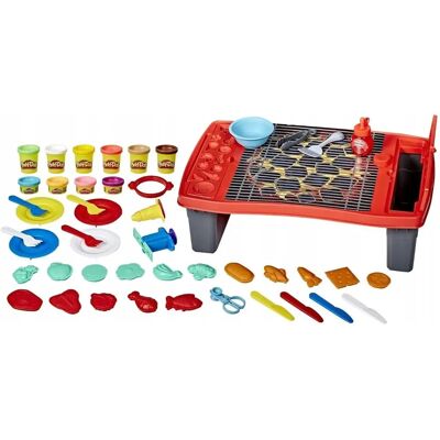 Play-Doh Großes Grillset - 40-Teiliges BBQ-Spielzeug für Kinder Play-Doh Großes Grillset - 40-Teiliges BBQ-Spielzeug für Kinder