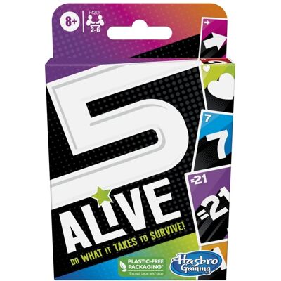 Hasbro Gaming Five Alive Jeu de Cartes - Jeu familial rapide Hasbro Gaming Five Alive Jeu de Cartes - Jeu familial rapide