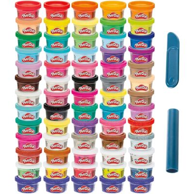 Pâte à Modeler Play-Doh de Hasbro - 65 Couleurs pour Enfants 3+ Pâte à Modeler Play-Doh de Hasbro - 65 Couleurs pour Enfants 3+