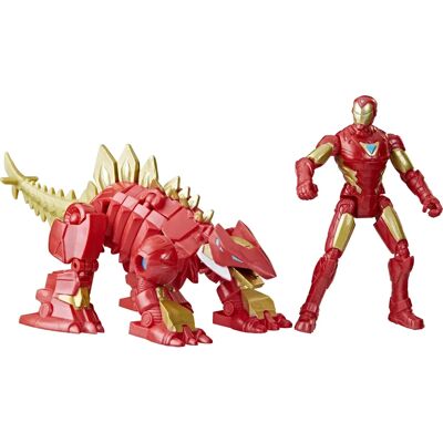 Figura de Ação Marvel Iron Man & Stomper - Batalha de Dinossauros Figura de Ação Marvel Iron Man & Stomper - Batalha de Dinossauros