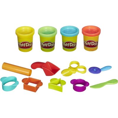 Play-Doh Kunst-/Bastelspielzeug - Modelliermasse-Set, 4 Töpfe, Für Kinder ab 3 Play-Doh Kunst-/Bastelspielzeug - Modelliermasse-Set, 4 Töpfe, Für Kinder ab 3