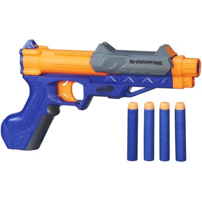 Hasbro Nerf Sharpfire Delta - Fusil jouet - Publicité Hasbro Nerf Sharpfire Delta - Fusil jouet - Publicité