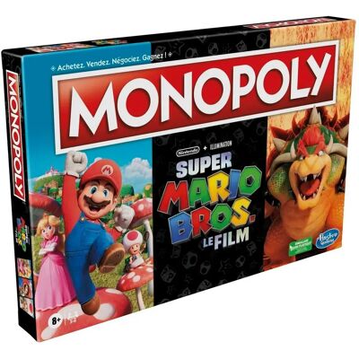 Monopoly Super Mario, Le Film - Jeu de plateau - Rouge - Dès 8 ans Monopoly Super Mario, Le Film - Jeu de plateau - Rouge - Dès 8 ans