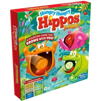 Hasbro Gaming F6645 Hippo Flipp Junior - Brettspiel, Sammelobjekt, 2 Spielniveaus Hasbro Gaming F6645 Hippo Flipp Junior - Brettspiel, Sammelobjekt, 2 Spielniveaus