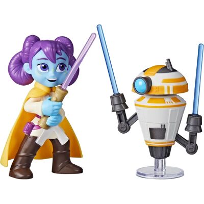 Hasbro Star Wars Przygody Młodych Jedi Duel z mieczem świetlnym Pop-Up Lys Solay & Droid Trenujący 10 cm Hasbro Star Wars Przygody Młodych Jedi Duel z mieczem świetlnym Pop-Up Lys Solay & Droid Trenujący 10 cm