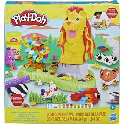 Play-Doh Growin' Mane Leijona & Ystävät Muottileikkisetti - Mallintaaja Play-Doh Growin' Mane Leijona & Ystävät Muottileikkisetti - Mallintaaja