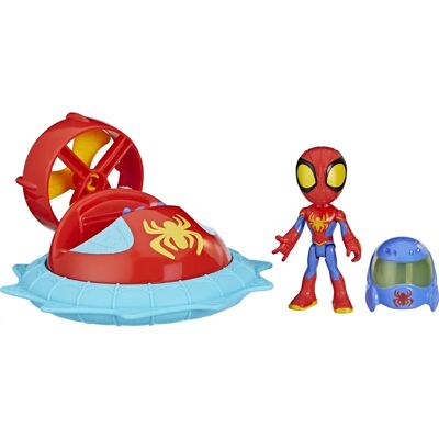 Zestaw zabawek Spider-Man od Hasbro - Niebieski, Web-Spinner & Pojazd Zestaw zabawek Spider-Man od Hasbro - Niebieski, Web-Spinner & Pojazd
