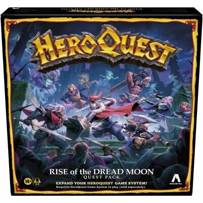Hasbro Avalon Hill HeroQuest L'Ascension de la Lune de l'Effroi Extension - Jeu de société - Publicité Hasbro Avalon Hill HeroQuest L'Ascension de la Lune de l'Effroi Extension - Jeu de société - Publicité