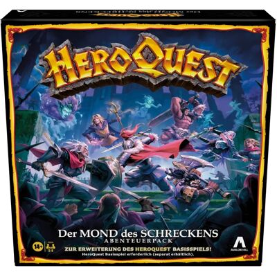 Hasbro Heroquest La Lune de la Terreur - Extension Jeu de Société - Publicité Hasbro Heroquest La Lune de la Terreur - Extension Jeu de Société - Publicité