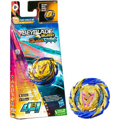 Hasbro Beyblade Burst Quadstrike - Brinquedo infantil com Feroz Achilles Multi Hasbro Beyblade Burst Quadstrike - Brinquedo infantil com Feroz Achilles Multi