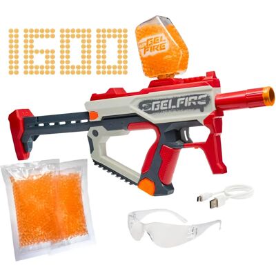 Nerf Pro Gelfire Mythic - 1600 BBS hydratées, Lunettes de sécurité, Batterie rechargeable - Publicité Nerf Pro Gelfire Mythic - 1600 BBS hydratées, Lunettes de sécurité, Batterie rechargeable - Publicité