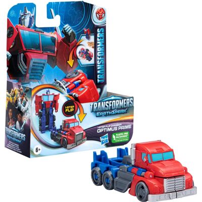 Figurine d'Action Transformers EarthSpark Optimus Prime - Flip en 1 étape Figurine d'Action Transformers EarthSpark Optimus Prime - Flip en 1 étape
