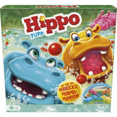Hasbro Hippo Flipp Jeu de Société pour Enfants - Amusement en Famille - 10 Min Hasbro Hippo Flipp Jeu de Société pour Enfants - Amusement en Famille - 10 Min