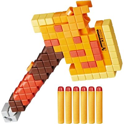 Nerf Minecraft Firebrand Sekera - Šipkový Blaster Nerf Minecraft Firebrand Sekera - Šipkový Blaster