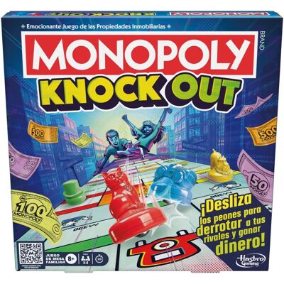 Hasbro Monopoly Knockout - Juego familiar Hasbro Monopoly Knockout - Juego familiar