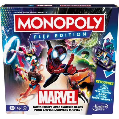 Hasbro Monopoly Flip Edition - Marvel Jeu de société Hasbro Monopoly Flip Edition - Marvel Jeu de société