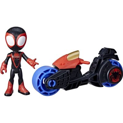 Marvel F7460 - Miles Spin Morales Actionfigur mit Motorrad Marvel F7460 - Miles Spin Morales Actionfigur mit Motorrad