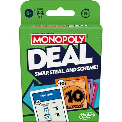Hasbro Monopoly Deal Refresh - Card Game Hasbro Monopoly Deal Refresh - Card Game
