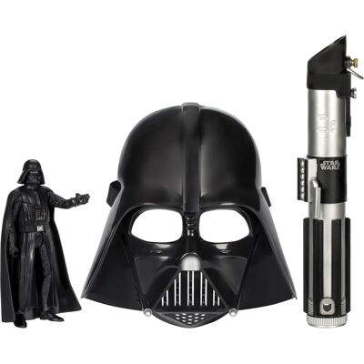 Set Lado Oscuro de Darth Vader - Figura, máscara y sable láser Star Wars Set Lado Oscuro de Darth Vader - Figura, máscara y sable láser Star Wars